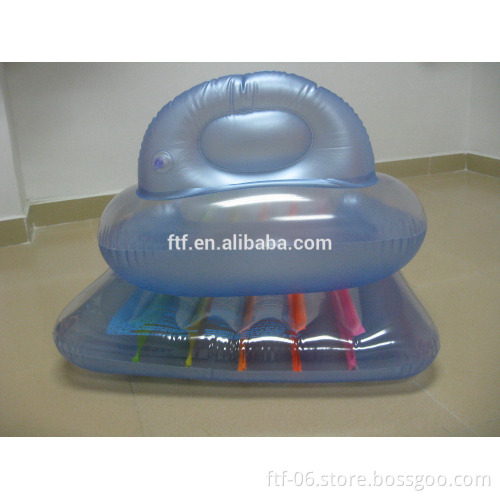 PVC transparent the water inflatable lounge chair,inflatable air mattres,inflatable floating mat